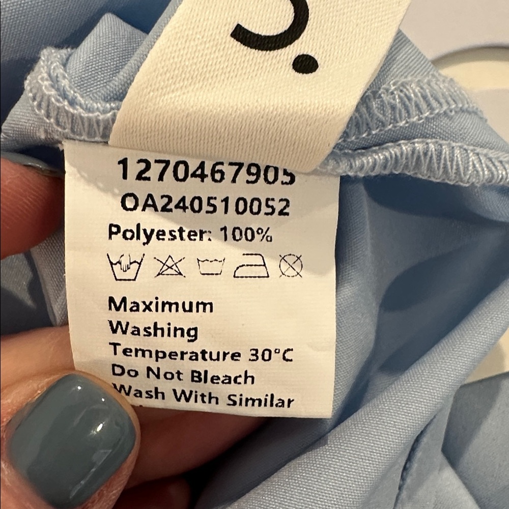 Light Blue Twist Halter Maxi Dress - Picture 6 of 7